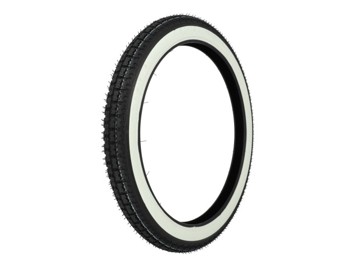 19 inch 2.50x19 Kenda K252 tire white wall street profile