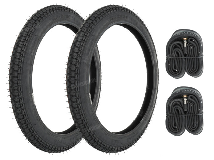 16 inch 2.25x16 Anlas NR-7 banden met binnenband set
