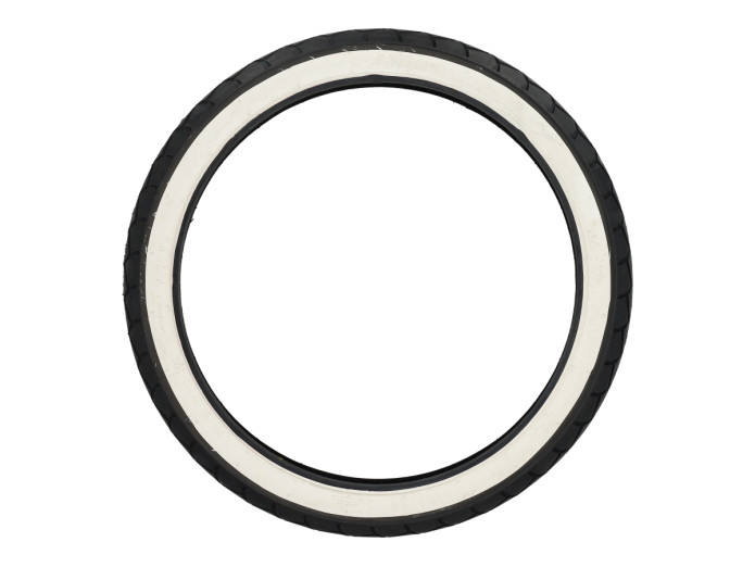 17 inch 2.25x17 Sava / Mitas MC11 tire semi slick white wall