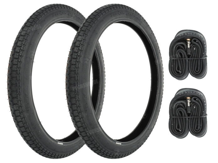 17 inch 2.25x17 Anlas NR-7 tires set Puch Maxi / X30 / universal