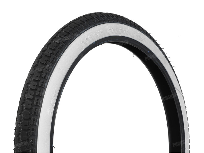 19 inch 2.25x19 Anlas NR-7 tire white wall set Puch MV / VS