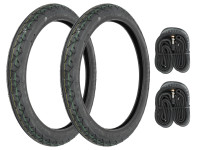 17 inch 2.25x17 Deestone D798 banden semi slick set Puch Maxi S / N / K / X30 / X50