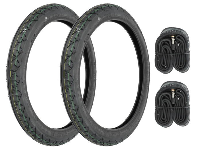 17 inch 2.25x17 Deestone D798 banden semi slick set Puch Maxi S / N / K / X30 / X50