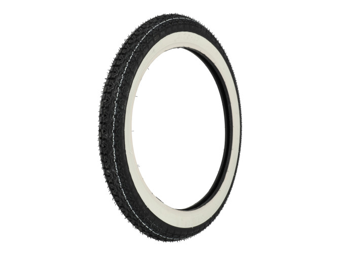 17 inch 2.75x17 Kenda K265 4P tire white wall street profile product