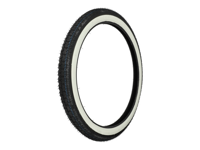 19 inch 2.25x19 Kenda K252 tire white wall street profile