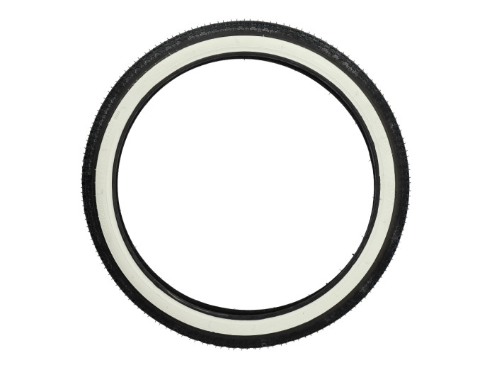 19 inch 2.25x19 Kenda K252 tire white wall street profile