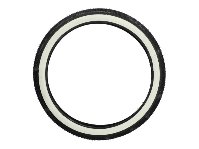 19 inch 2.25x19 Kenda K252 tire white wall street profile