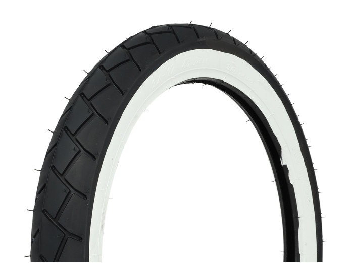 17 Zoll 2.50x17 Sava Mitas MC11 Reifen Semi slick Weisswand