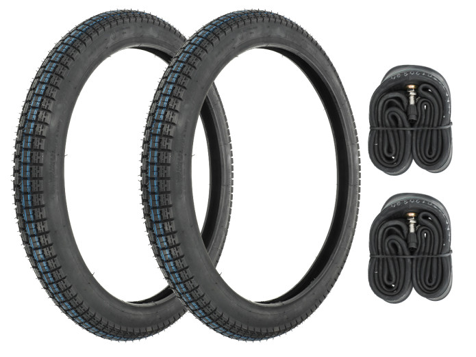 Puch Sets 19 inch Deestone D776 band 2.25x19 SET 19 inch 2.25x19 Deestone D776 banden set Puch MV / VS