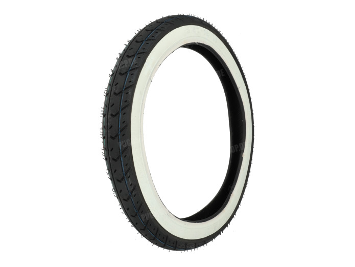 16 inch 2.50x16 Kenda K327 white wall tire with street profile