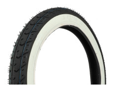 16 inch 2.50x16 Kenda K327 white wall tire with street profile