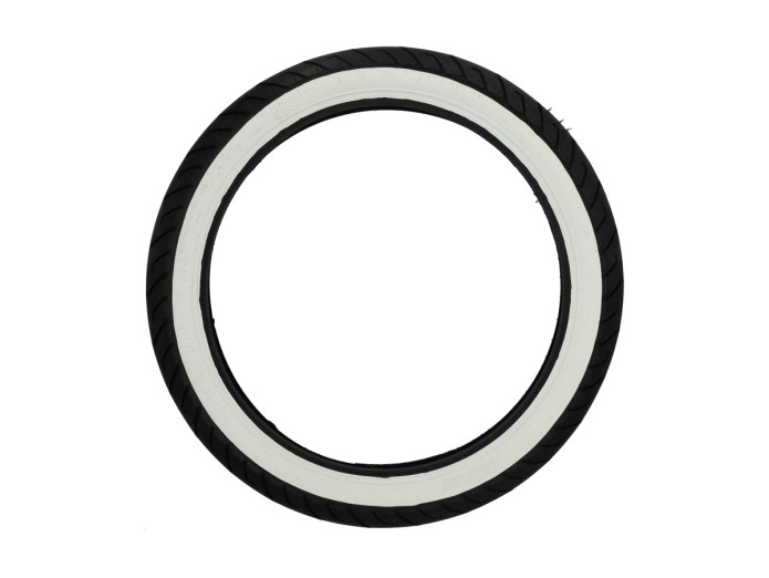 16 Zoll 2.50x16 Mitas MC-2 white wall Semislick Reifen 