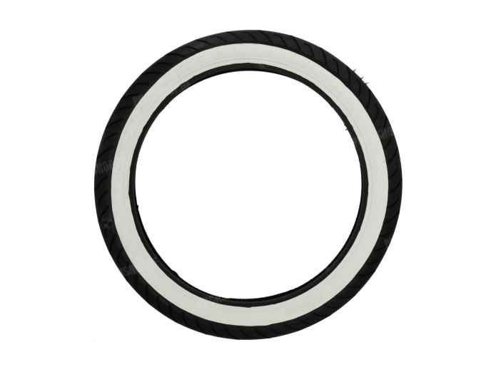 16 inch 2.50x16 Mitas MC-2 white wall semi-slick tire 