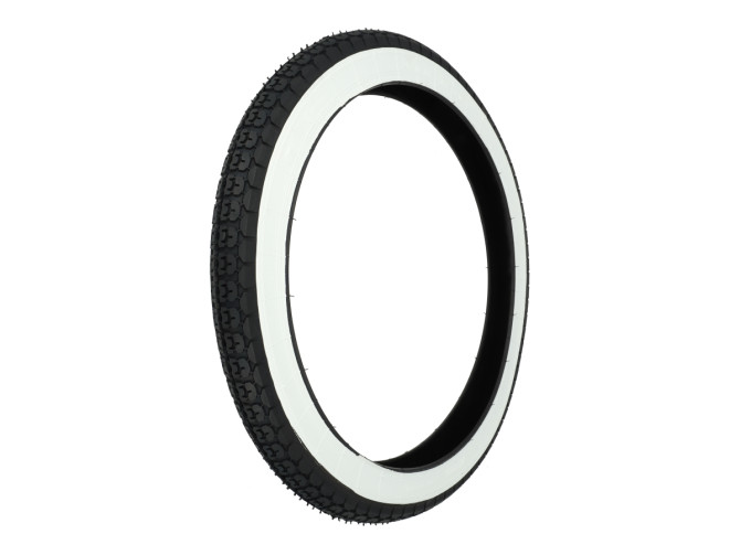 18 inch 2.25x18 Mitas B4 tire white wall street profile product