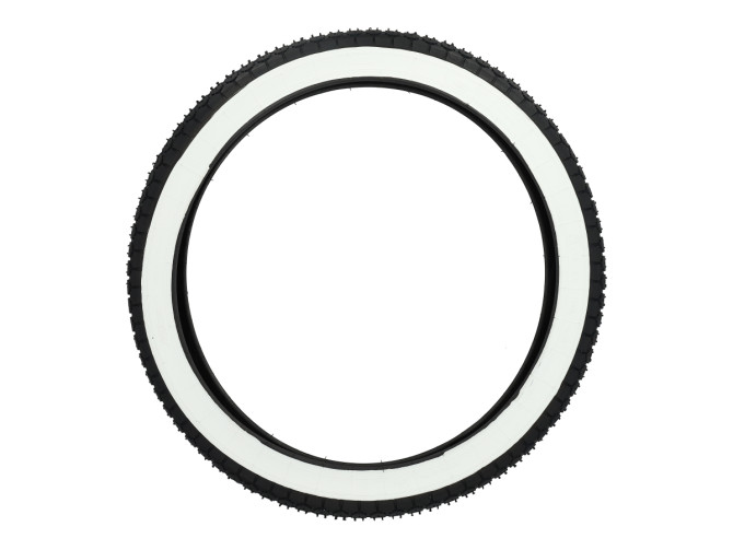 18 inch 2.25x18 Mitas B4 tire white wall street profile product