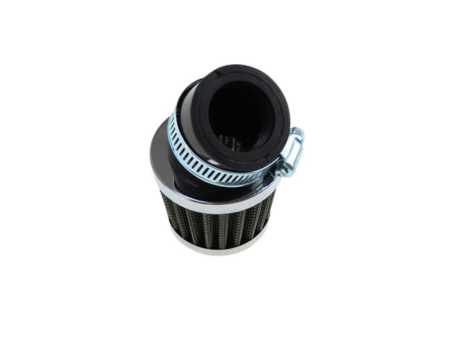 Luftfilter 32mm Powerfilter Schräg 45 Grad Chrom product