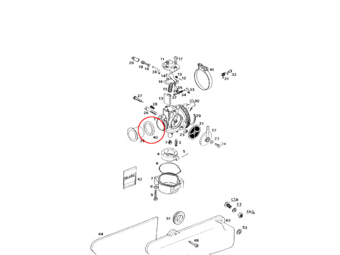 Dellorto SHA vergaser Gummi dichtung