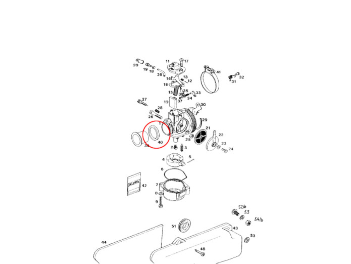 Dellorto SHA carburetor rubber gasket