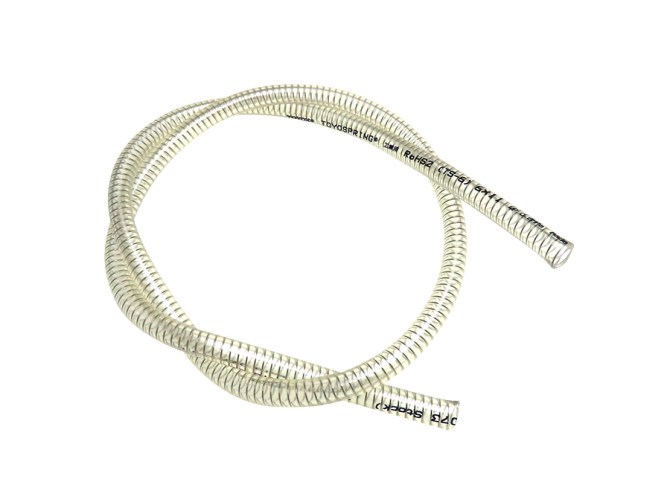 Fuel hose 6x11mm PVC with spring high quality (1 meter) product