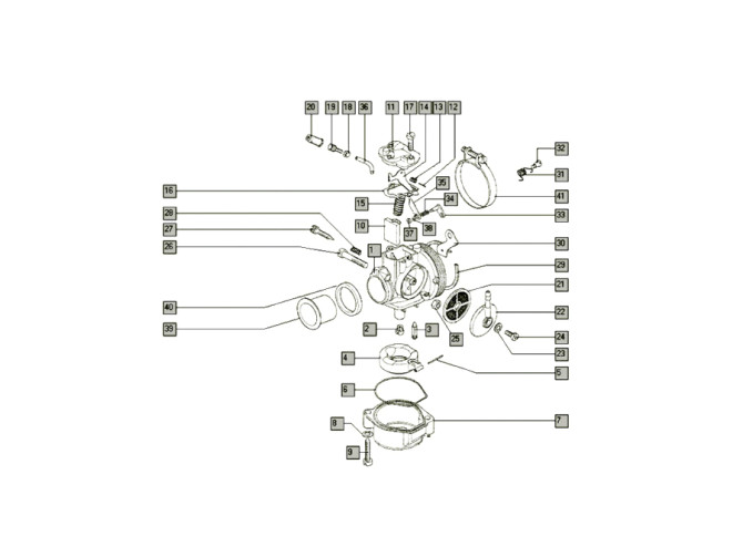 Dellorto SHA Vergaser Standgasschraube feder 10-15mm  product