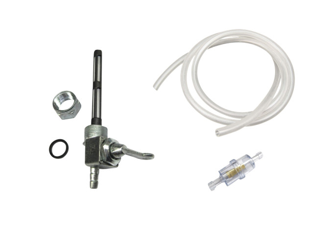 Petrol tap petcock M16x1 Puch MV / VS / DS / MS / Monza / Cobra / M50 with hose and filter set product
