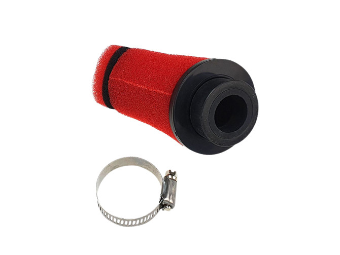 Luchtfilter 28mm / 35mm schuim TNT rood  product