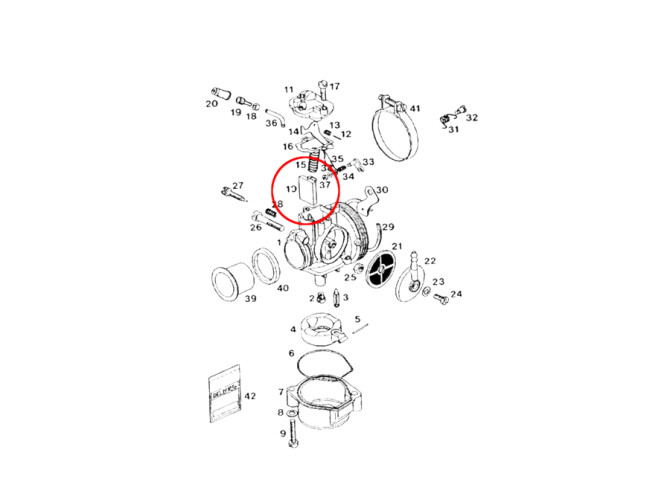 Dellorto SHA carburetor throttle drum metal replica product