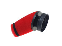 Air filter 60mm power TNT red angled Dellorto SHA / Bing 15mm - 17mm