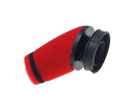 Air filter 60mm power TNT red angled Dellorto SHA