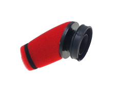 Air filter 60mm power TNT red angled Dellorto SHA