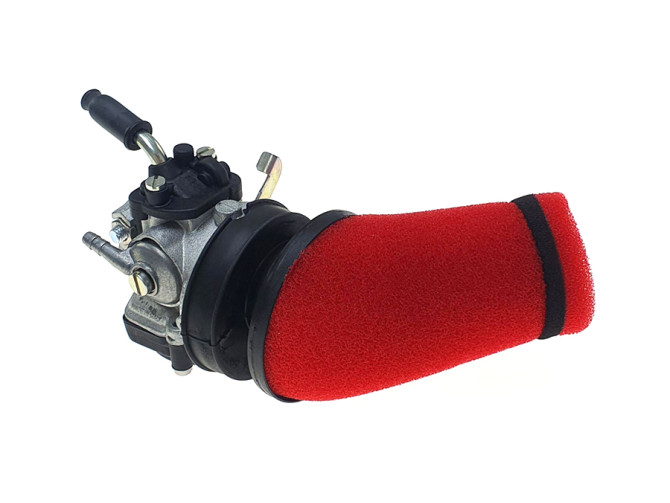 Air filter 60mm power TNT red angled Dellorto SHA product