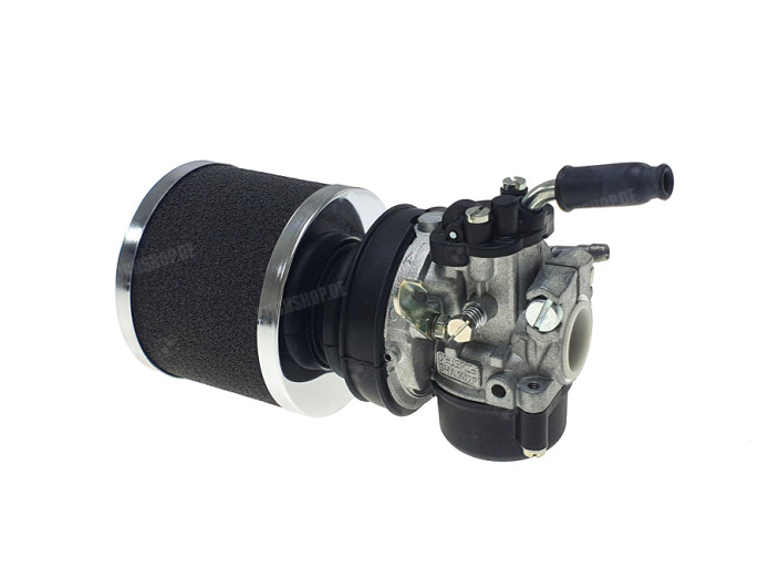 Air filter 60mm foam black with chrome Athena (Dellorto SHA)