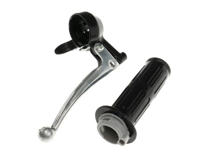 Handle set right throttle lever Lusito A-quality with choke lever as original  product