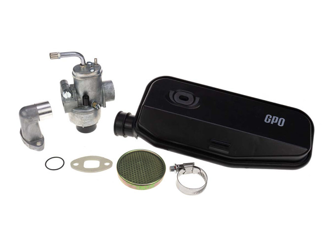 Bing 17mm carburateur Swiing set met standaard model luchtfilter GPO Puch Maxi product