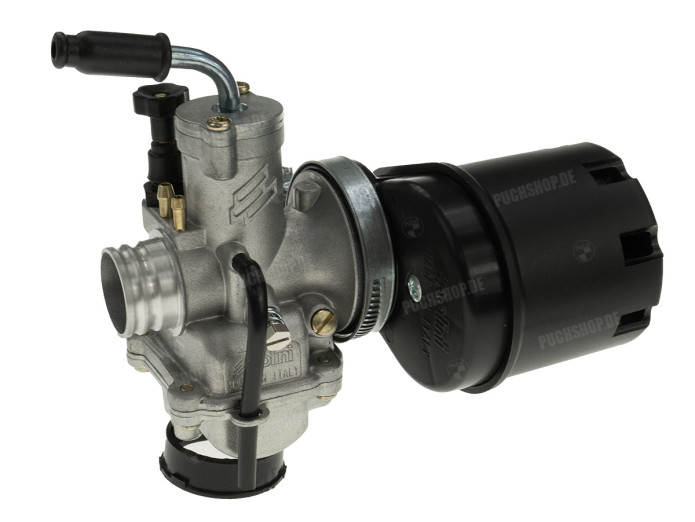 Polini CP 21mm carburetor manual choke spigot with airfilter