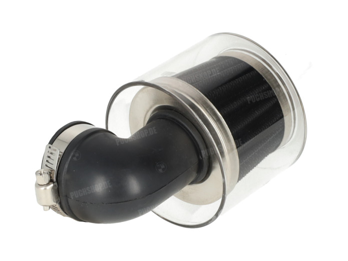 Luchtfilter 35mm powerfilter met kap haaks 90 graden (Dellorto PHBG)