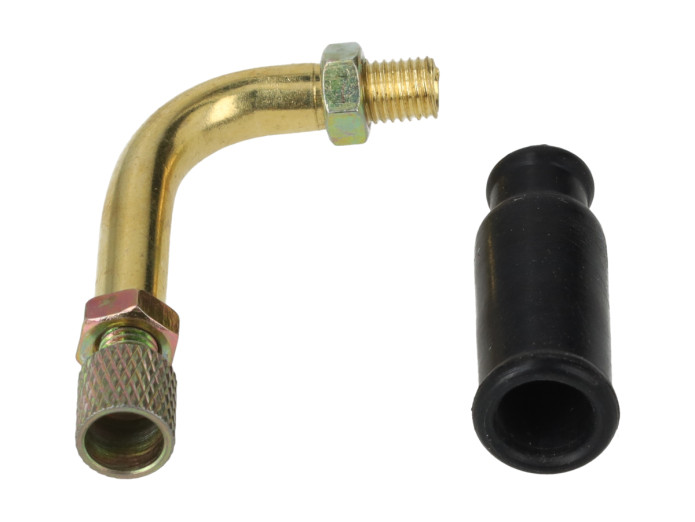 Bing elbow adjusting screw 90 degrees gold throttle cable cap (also PHBG / SHA)