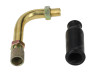 Bing Vergaser Rohrbogen 90° Gold mit Gasdeckel Gummi (auch PHBG / SHA) Bing Vergaser Rohrbogen 90° Gold mit Gasdeckel Gummi (auch PHBG / SHA)