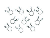 Hose clamp 8mm clip model Mickey (10 pieces)