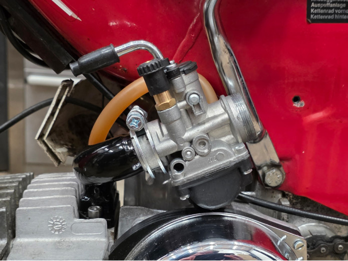 Manifold for Dellorto PHBG / Polini CP spigot 21mm sideways angled model