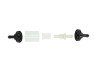 Benzinfilter transparent teilbar Schwarz
