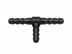 Fuel hose connector 6mm T-fitting black Fuel hose connector 6mm T-fitting black