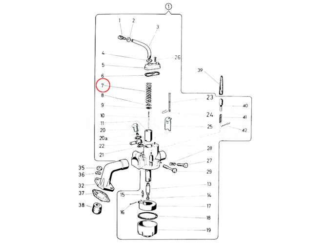 Bing 12-15mm throttle drum spring product