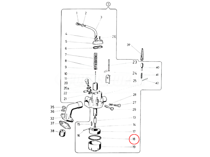 Bing 12-15mm float tank chamber gasket FKM A-quality product