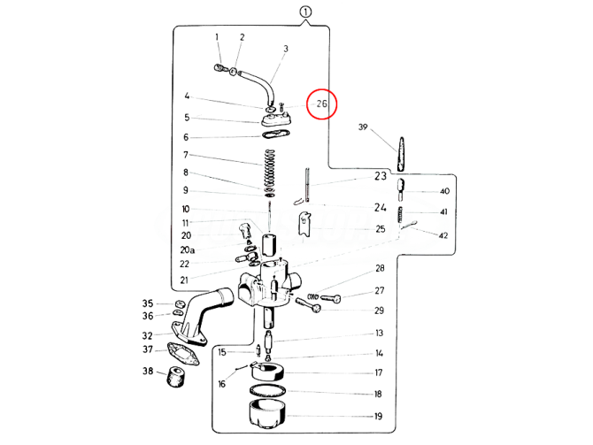 Bing 10-15mm throttle drum cover bolt product