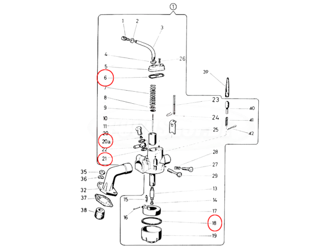 Bing 12-15mm carburetor gasket kit  product