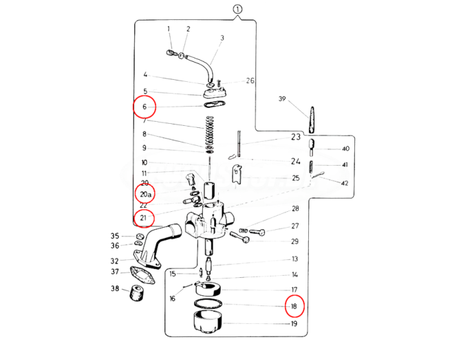 Bing 12-15mm carburateur pakkingset  product