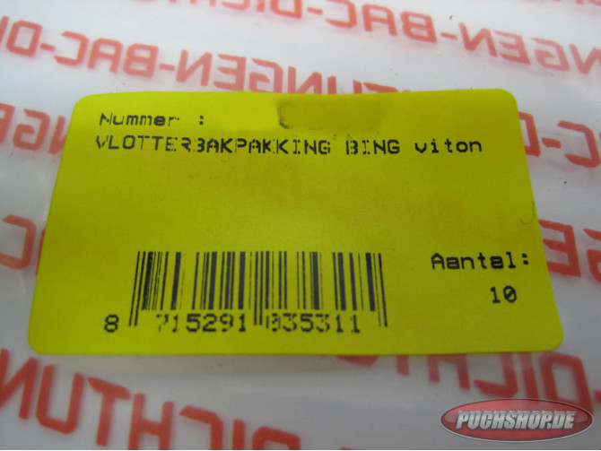 Bing 12-15mm float bowl gasket FKM A-quality product