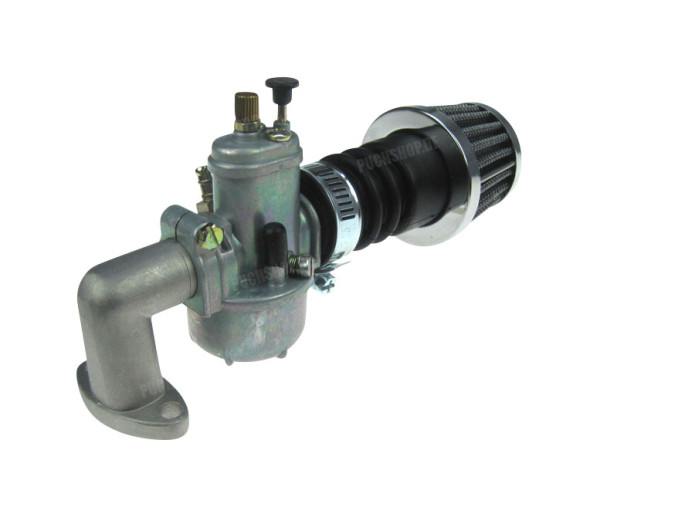 Bing 15mm carb replica 3.5mm sproeier powerfilter Puch Maxi