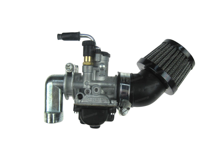 Dellorto PHBG 17.5mm carburateur replica met spruitstuk en powerfilter main